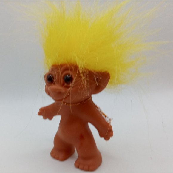 Vintage Troll Doll Uneeda Yellow Hair Collectible AS IS Toy Figurine Figure - Picture 4 of 15